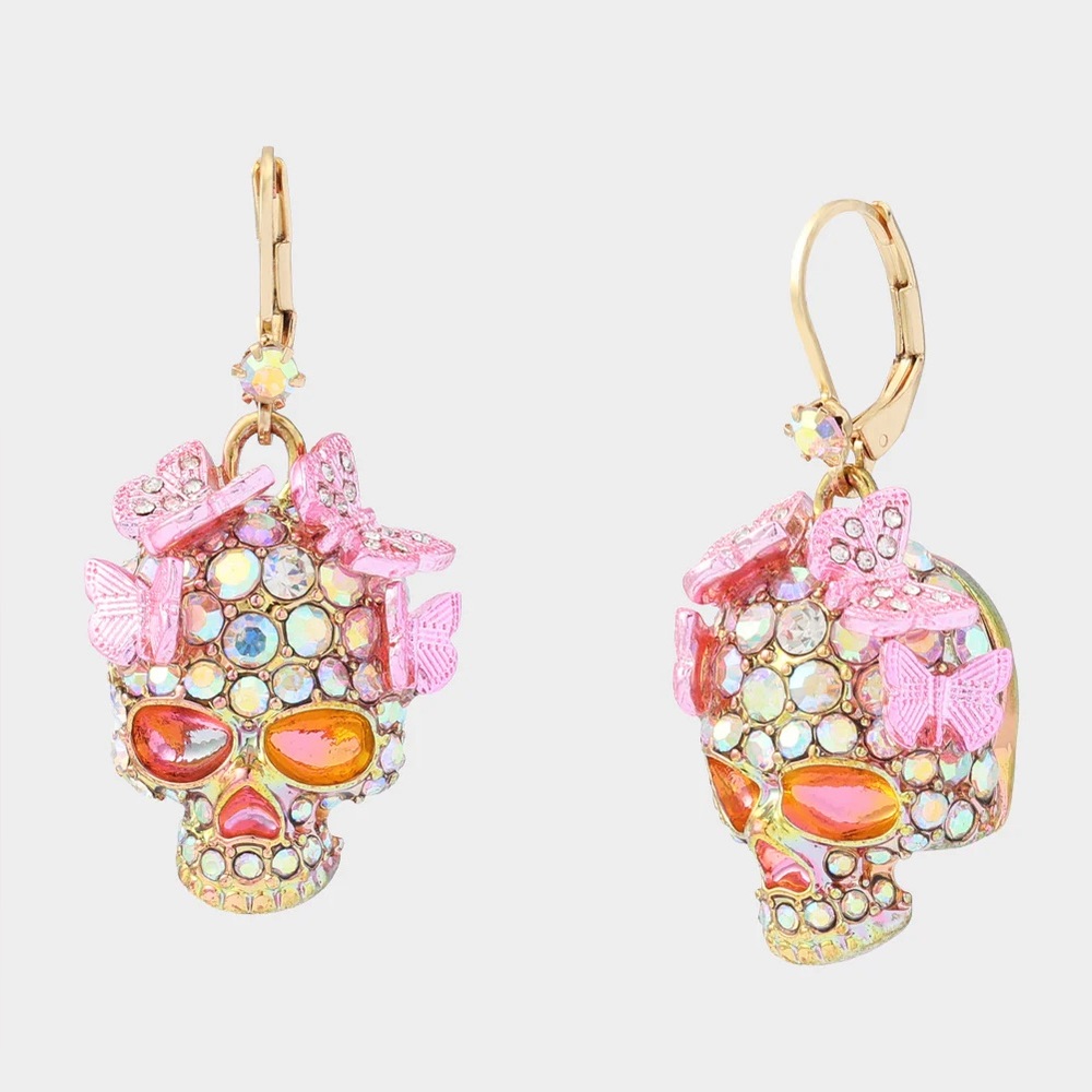 LAST ONE!!! Betsey Johnson Skull Earrings